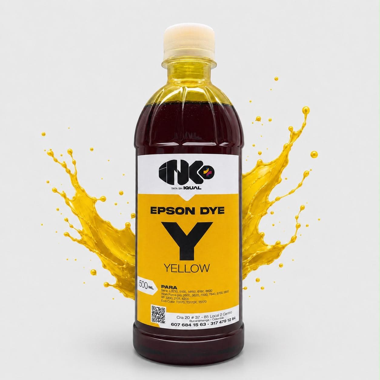 Tinta compatible Epson DYE Amarillo 500ml