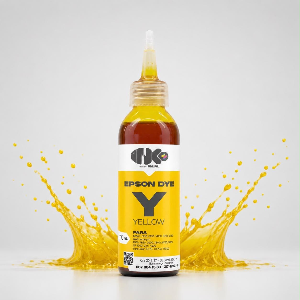 Tinta compatible Epson DYE Amarillo 110 mL